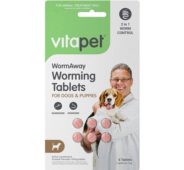WormAway Worming Tablets for Dogs and Puppies