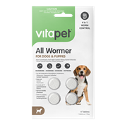 VT914 All Wormer Dogs 4 Tablets Front 1600X1480