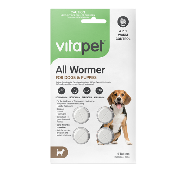 All Wormer Tablets for Dogs and Puppies - Front
