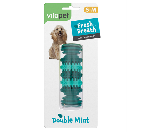 Fresh Breath Dumb Bell Dog Toy