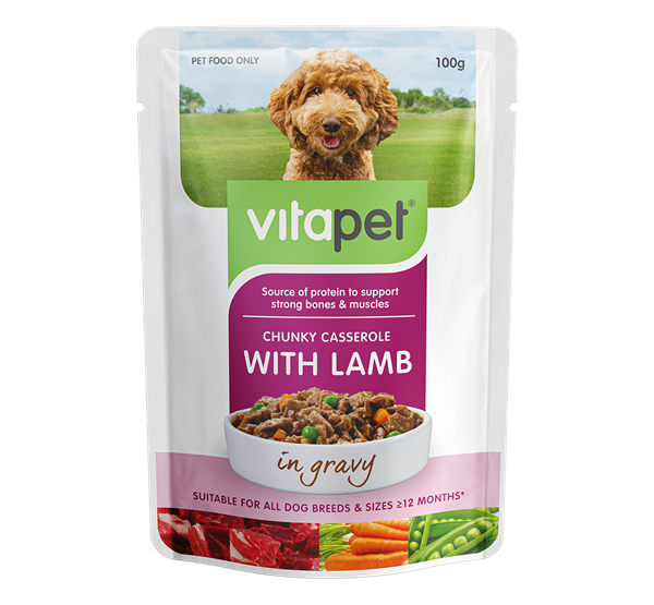 VitaPet Wet Dog Food Chicken & Lamb - Front
