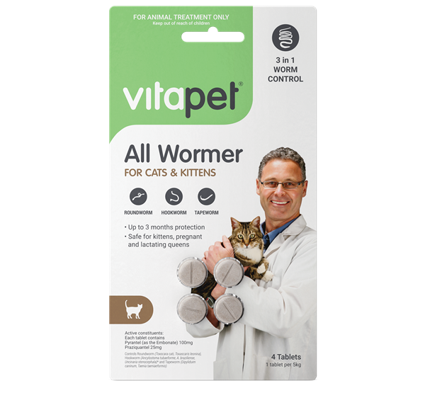 All Wormer Tablets for Cats and Kittens - Front