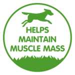 Adult dog green badge - helps maintain muscle mass