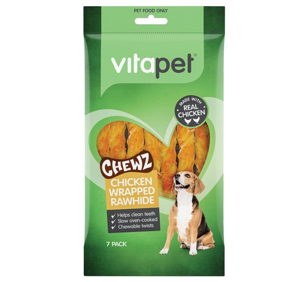 VitaPet Chicken Wrapped Rawhide Twists