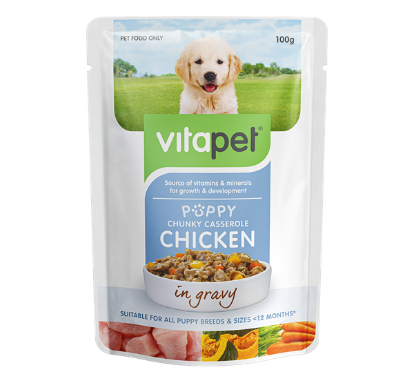 VitaPet Wet Puppy Food Chicken - Front