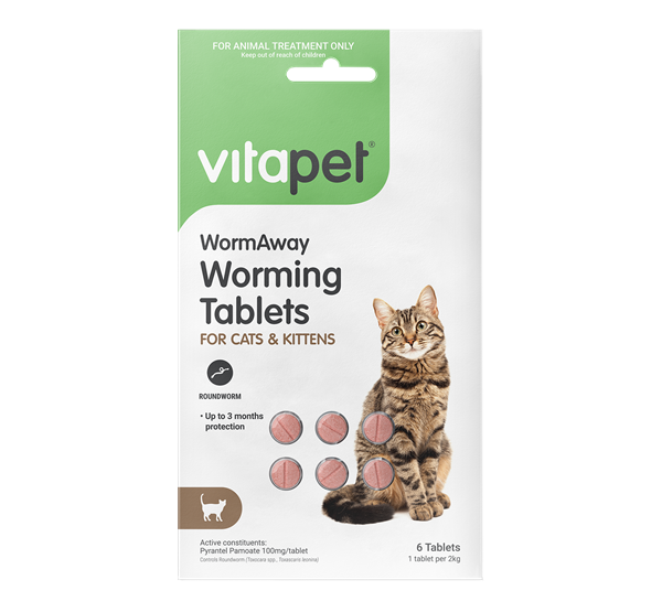 WormAway Worming Tablets for Cats and Kittens