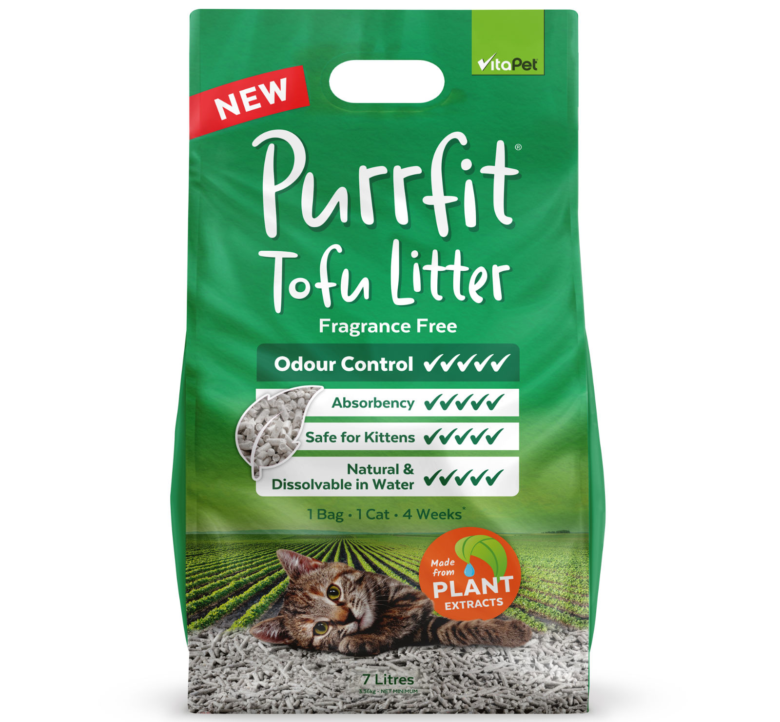 Cat Litter Purrfit Tofu VitaPet
