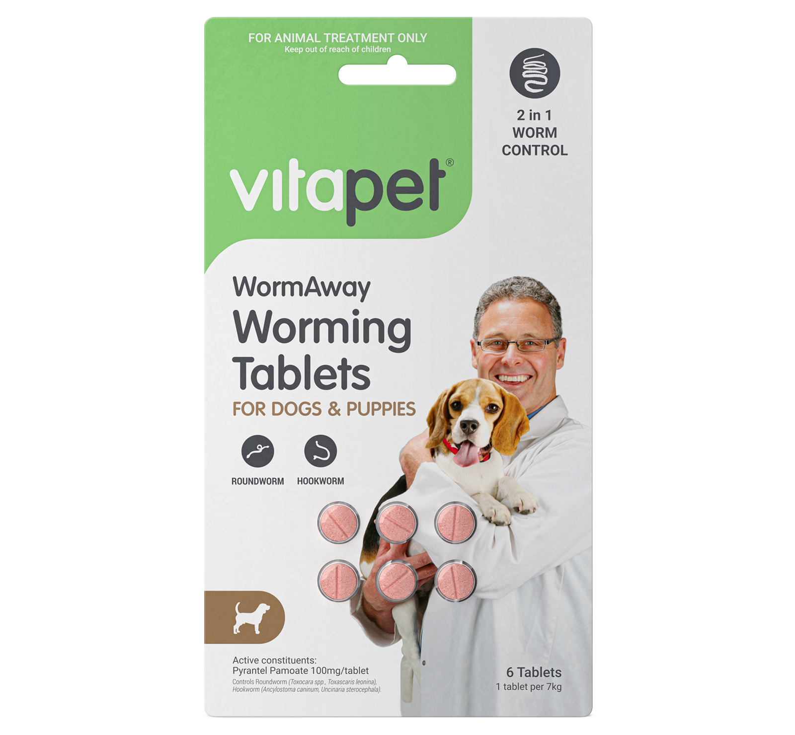 Worming Tablets for Dogs and Puppies - VitaPet