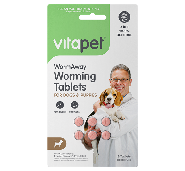WormAway Worming Tablets for Dogs and Puppies