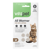 VT912 All Wormer Cat 4 Tablets Front 1600X1480