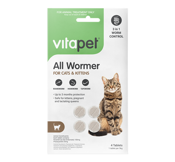 All Wormer Tablets for Cats and Kittens - Front