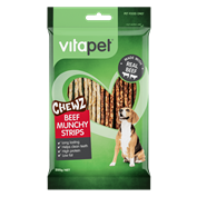 VP660 VP CHEWZ Munchy Beef Strips 200G 2020 Front 1600X1480 PNG