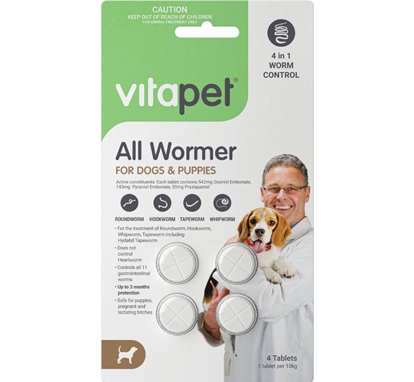 All Wormer Tablets for Dogs and Puppies - Front