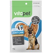 VS880 Vitapet Functional Joint Care Chicken And Veggies Dog Treat 100G Front