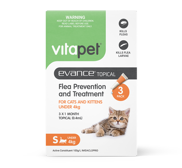 Flea Treatment for Cats - Evance - Small Cats & Kittens