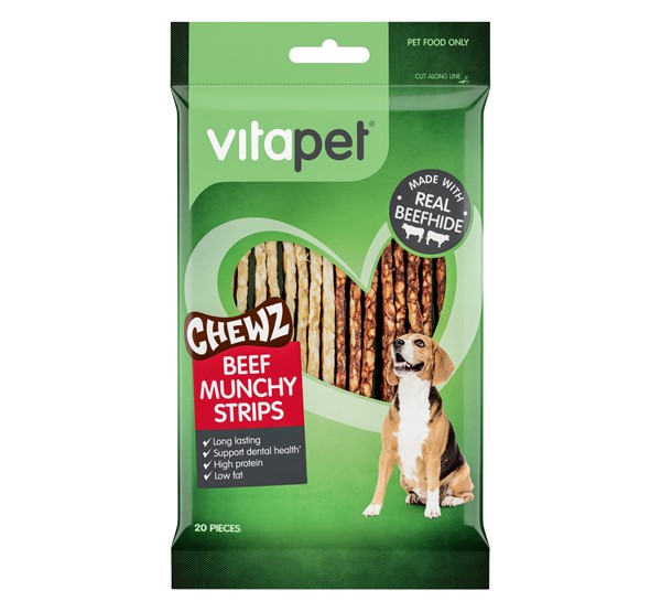 Munchy Beef Strips - Front of Pack