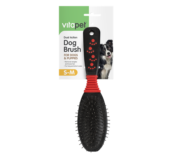 VitaPet Dual Action Dog Brush Front