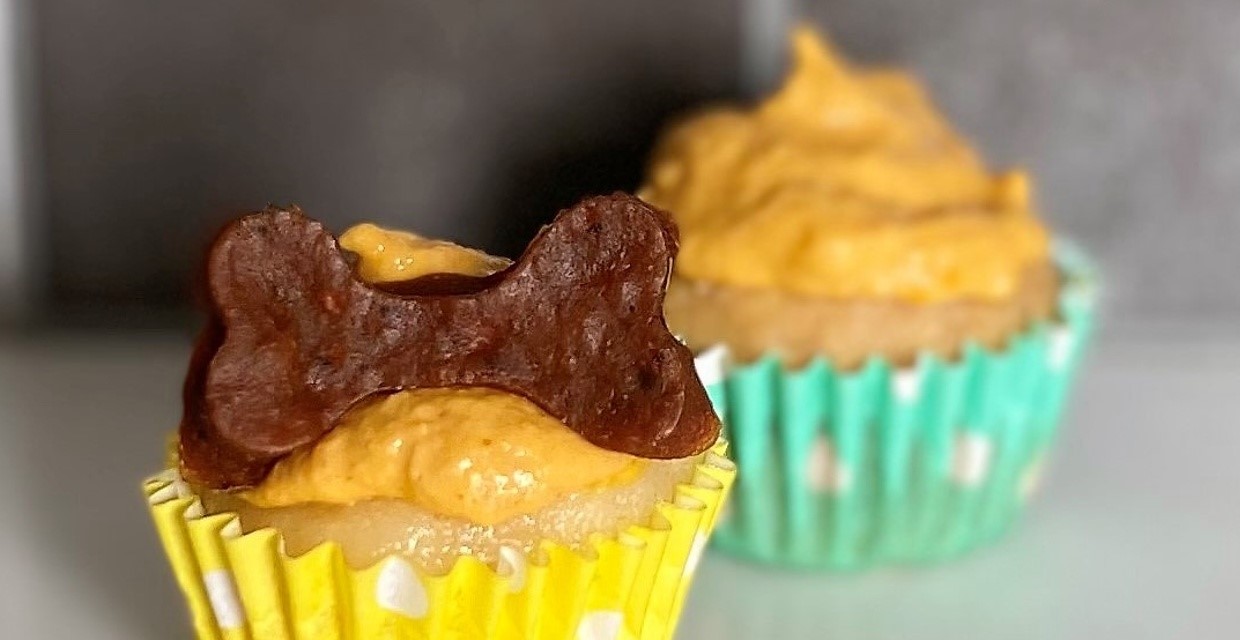 Dog Friendly Cupcake Recipe - Halloween Puppy Fun
