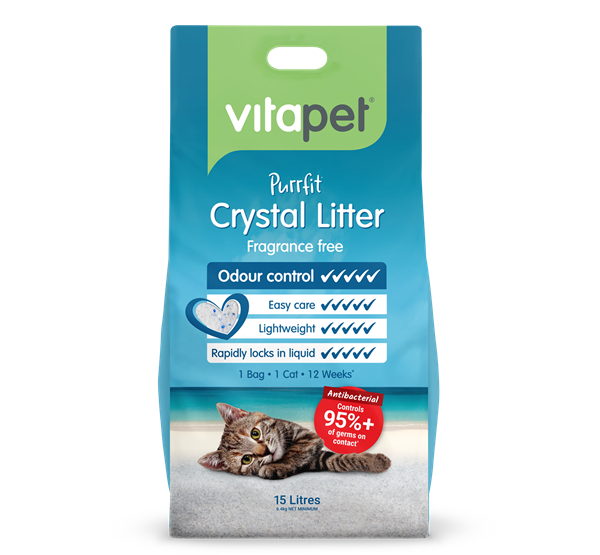 Cat Litter - Purrfit Crystal 15L