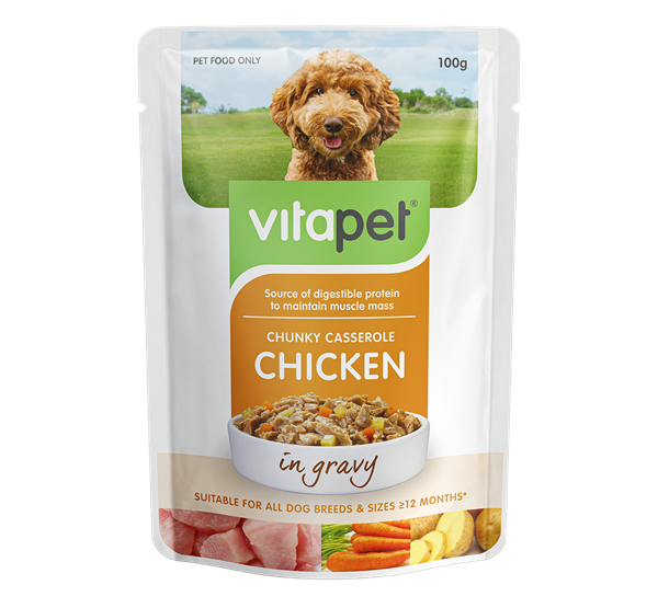 VitaPet Wet Dog Food Chicken - Front